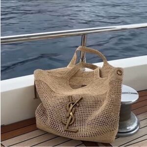 Elegant Tan crochet women’s bag
